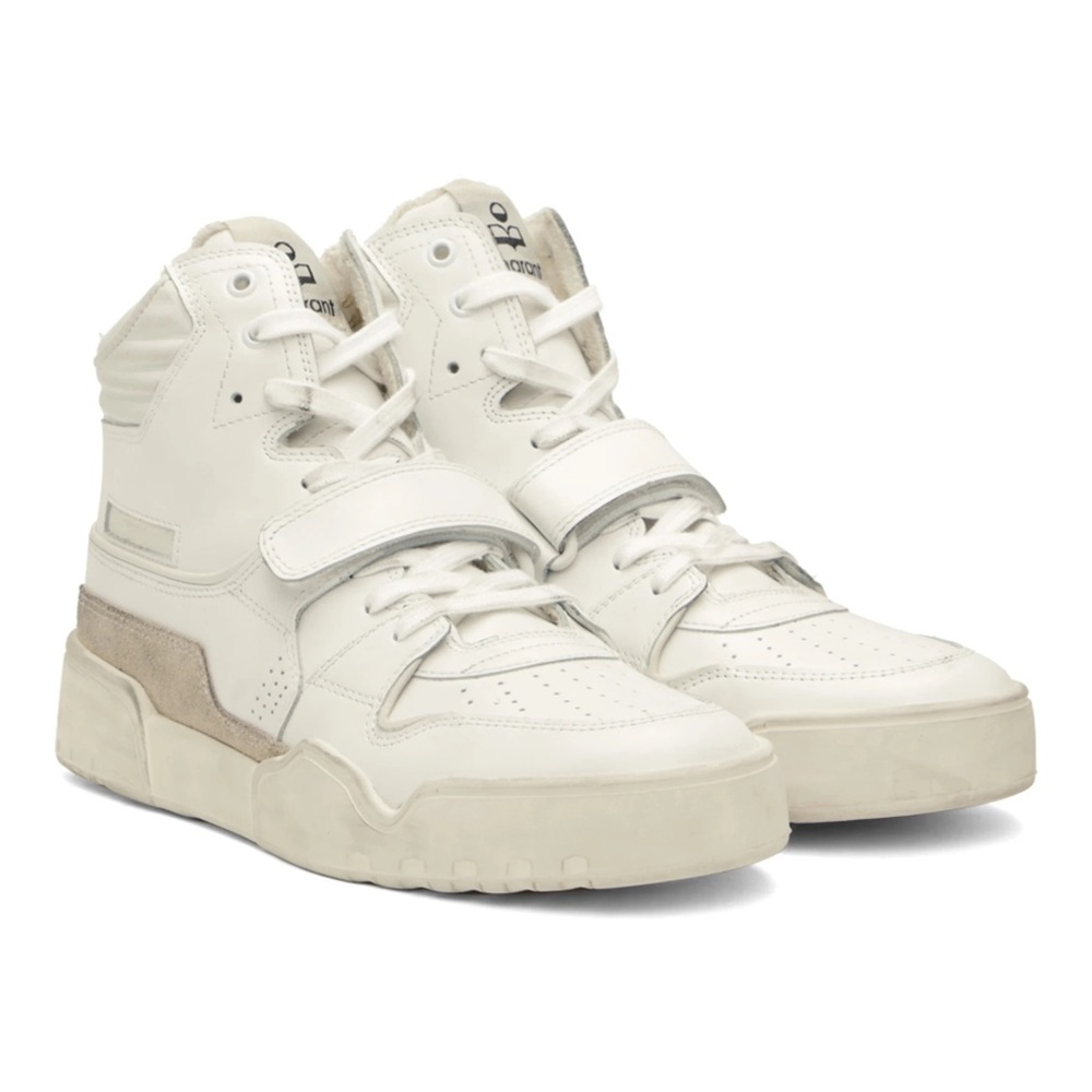 ISABEL MARANT WHITE ALSEE SNEAKERS- AUTHENTIC